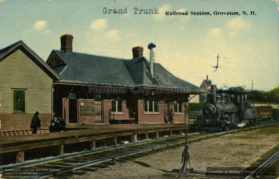 Postcard: Railroad Station, Groveton, New Hampshire